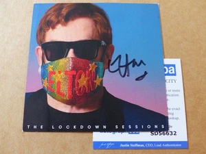 Autógrafo firmado por ELTON JOHN firmado en tarjeta de arte de 12x12 cm ACOA COA - Imagen 1 de 2