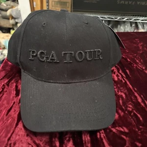 Black PGA Hat Osfm - Picture 1 of 11