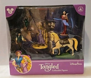 Disney Tangled 5 Piece Deluxe Figurine Set Parks Collectible - Hard to Find NIB - Picture 1 of 17