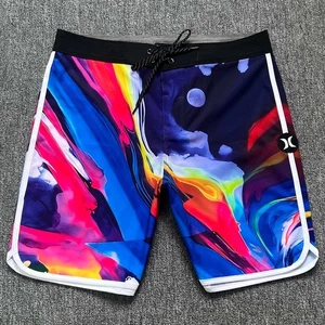 Hurley Beachshorts Men's Bermuda Elastic Swimming Trunks Aerobics Shorts E1062 - Picture 1 of 4
