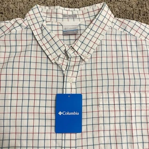 Columbia Rapid Rivers II Shirt XLT Tall Men’s Checkered Button Up NWT New Mens - Picture 1 of 20