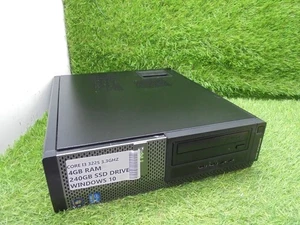 Dell Optiplex 3010 SFF i3 3225 4GB 240GB SSD WINDOWS 10 PC TOWER READY FAST SLIM - Picture 1 of 3