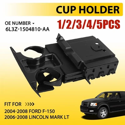 Dashboard Cup Holder Ash Tray Black Fits 2004-08 Ford F-150 Lincoln Mark LT 1-5x Foto 1 de 4