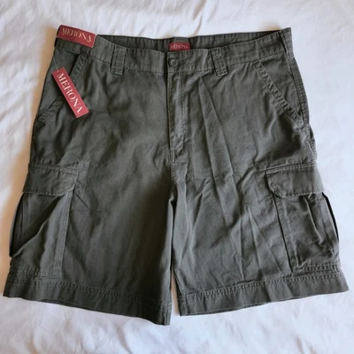 Merona Army Green Men's Size 42 Cotton Cargo Shorts w/ Pockets New With Tags NWT - Image 1 of 4