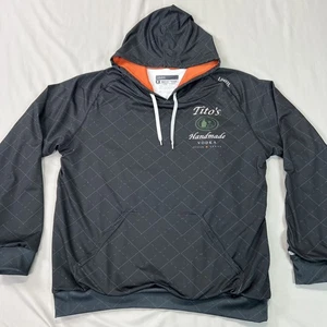 Tito's Unrl Hoodie Sweatshirt Mens Large Gray Argyle Silkseries Lined Pullover - Picture 1 of 17