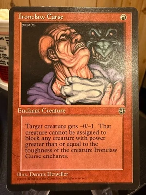 MTG Magic the Gathering Homelands Ironclaw Curse - Image 1 of 2