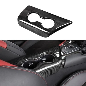 Real Carbon Fiber Water Cup Holder Panel Cover Trim for Toyota Supra A90 A91 - Picture 1 of 9