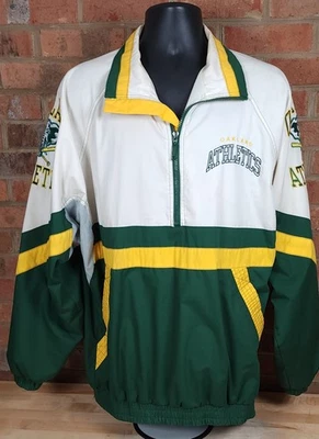 Chaqueta Oakland Athletics A's Starter 1/4 Cremallera Para Hombre XL Verde Blanco Elefante De Colección Foto 1 de 4