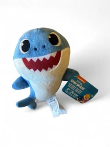 NWT Pinkfong Baby Shark Daddy Shark Blue Plush 8" 2019 Nickelodeon - Picture 1 of 3