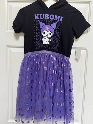 Girls' Sanrio Kuromi Character Dress - Black Size XL NWT - Image 1 of 4