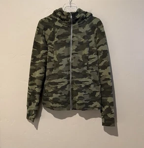 Lululemon Scuba Hoodie mit durchgehendem Reißverschluss Damen 10 Heritage 365 Camo Olive Multi W4BQDS - Bild 1 von 10