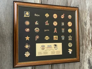 Vintage MLB baseball 28 team Limited Collectors Edition framed pin set /5000 - Picture 1 of 4