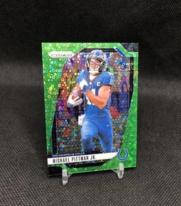 2024 Prizm Michael Pittman Jr. /10 NO HUDDLE NEON GREEN PRIZM SSP No. 123 (1/10) - Picture 1 of 18