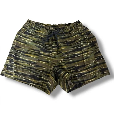 Madewell Pull On Zebra Camo Drawstring 100% Cotton Shorts Sz S EUC - Image 1 of 4