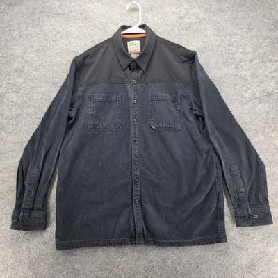 5.11 Tactical Shirt Jacket Mens Large Gray Snap Front Cotton Workwear Casual - Image 1 of 4
