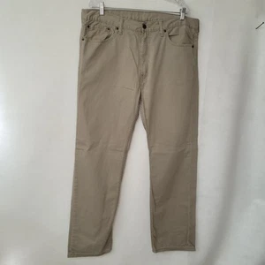 Jeans Levis 505 uomo 38x32 marrone 5 tasche cotone denim abbigliamento da lavoro casual *difetto - Foto 1 di 13