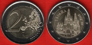 Spain 2 euro 2012 "Burgos Cathedral" BiMetallic UNC - Picture 1 of 1