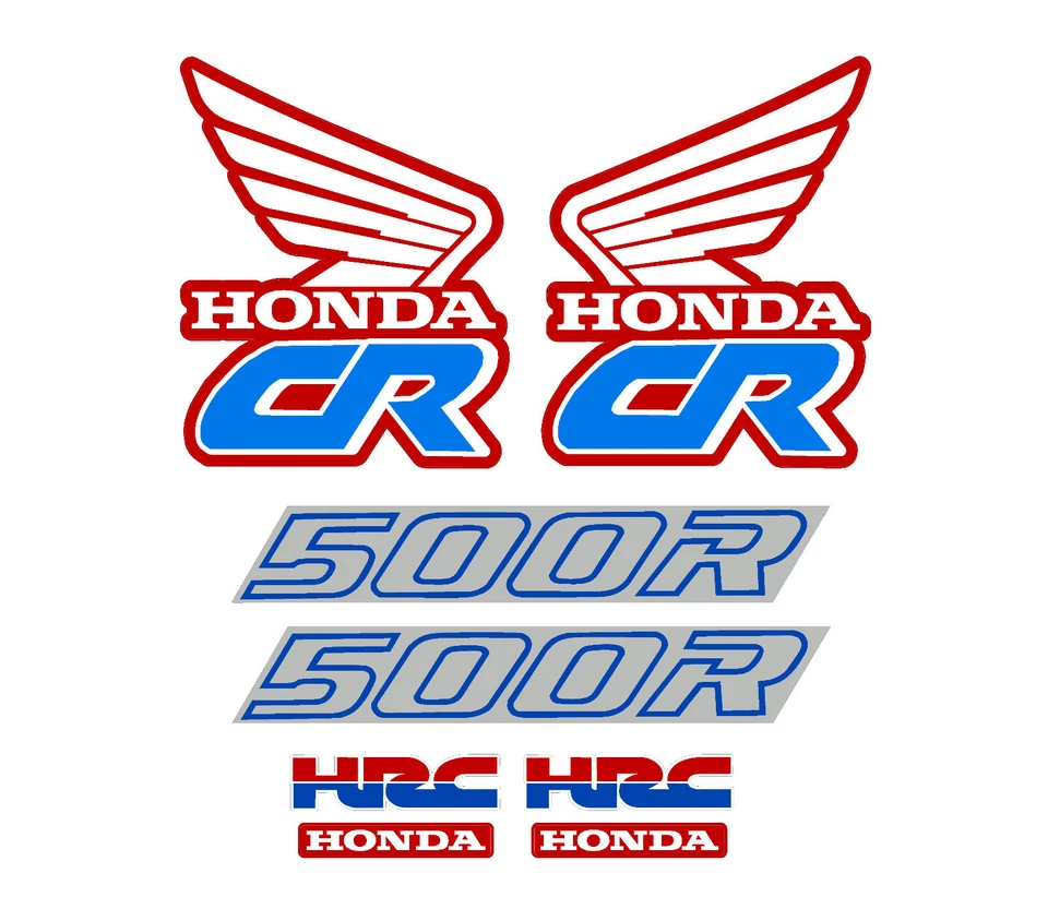Juego de calcomanías para motocicleta Honda CR500 1990, cubiertas, guardabarros y basculante CR 500 Foto 1 de 1