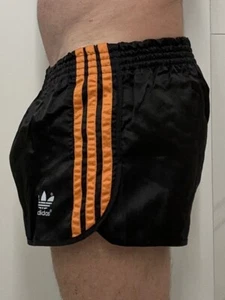 WEST GERMANY SPRINTER VINTAGE NYLON ADIDAS SHORT - Size 6 - Picture 1 of 8