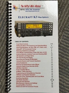 Elecraft K3 Plus Options Mini-Manual by Nifty Accessories - Zdjęcie 1 z 2