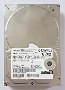 164 GB SATA Hitachi Deskstar HDT722516DLA380 7200RPM 8MB HDD 3,5 " Hard Disk - Picture 1 of 1
