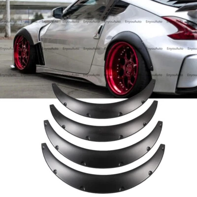 4X 35" For Nissan 350Z 370Z Universal Fender Flares Wheel Arches Wide Body Kit - Image 1 of 4