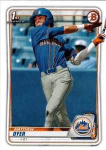 Matthew Dyer New York Mets 2020 Bowman Draft 1st Bowman - Imagen 1 de 2