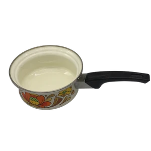 Sanko Ware 1 QT Soßenpfanne Land Blumen Japan Porzellan emaillierter Stahl Neu aus altem Lagerbestand - Bild 1 von 11