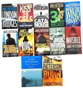 James Patterson 12-Book Lot Paperback Mystery Thriller VG to Good Condition Used - Bild 1 von 19