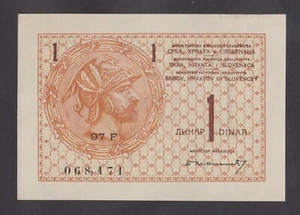 🔴 Billete de 1 dinar Yugoslavia ND1919 UNC- P12 🔴 de alta calidad. - Imagen 1 de 3