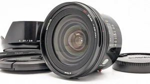 [N MINT+ w/ Hood] Minolta AF 20mm f/2.8 Wide Angle Lens + Caps Filter from Japan - Picture 1 of 16
