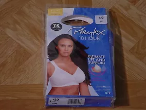 Playtex Women's White Full Figure 18-Hour Ultimate Lift and Support Bra 38C, 42D - Picture 1 of 4