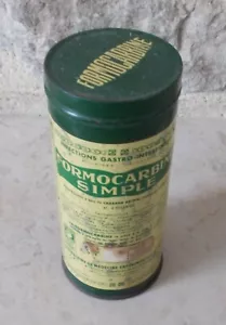 Ancienne Boite métal FORMOCARBINE SIMPLE Vert Médicament Pharmacie vintage - Imagen 1 de 7