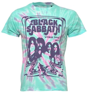 Black Sabbath T Shirt World Tour 78 Vintage Style Tie Dye Official New S To XXL - Picture 1 of 6