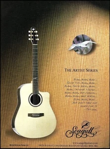 Guitarra acústica Seagull Artist Series 2002 en anuncio publicitario de abeto de palo de rosa - Imagen 1 de 3