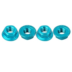 Universal Actualización Aluminio Coche RC Rueda Flanged Cerradura Tuerca M4 Hilo - Imagen 1 de 8