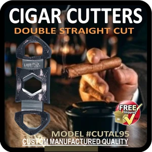 Cigar Cutter Scissors Shear Double Blade Tobacco Trimmer Smoke Tool - Bild 1 von 9