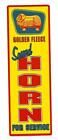 "GOLDEN FLEECE SOUND HORN" Sticker Decal VINYL Promo Service Station OIL PETROL