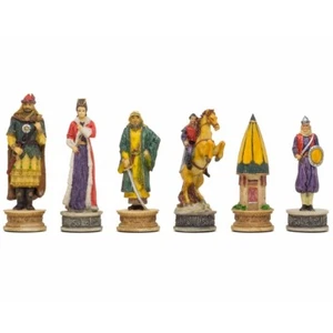 The Hungarians vs Turkish Hand painted themed chess pieces by Italfama - Picture 1 of 8
