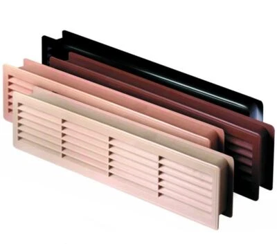 AWENTA 120x440mm Innentür Kunststoff Lüftungsgitter Lüftungsgitter verschiedene Farben