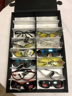 Lot of 12 Global Vision ANSI Safety Glasses Cougar Hercules Transit Fast Freddie - Image 1 of 4