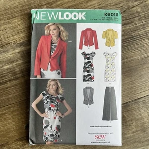 New ‘New Look’ Sewing Pattern - K6013: Misses Jacket/Trousers/Dress - Size 4-16 - Picture 1 of 2