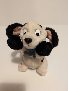 VINTAGE 101 Dalmatians Disney Plush Dog Blue Collar Sitting Begging - Picture 1 of 6