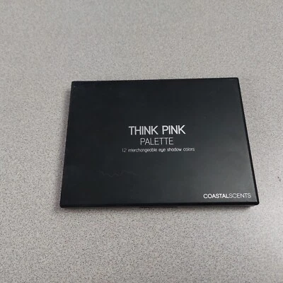 COASTAL SCENTS Eye Shadow Palette Compact THINK PINK 12 Pan Colors NEW READ - Image 1 of 3