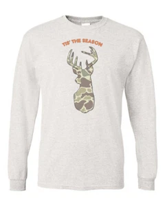 DEER HUNTER TEE, Tis The Season, SUBLIMATED DEER SEASON ADULT T SHIRT, HUNTING T - Picture 1 of 18