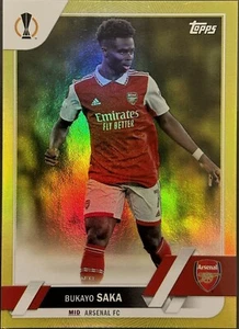 2023 Topps UEFA UEL Bukayo Saka Yellow /299 #25 - Picture 1 of 2