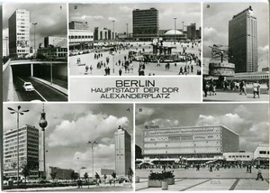 DDR-Foto-AK BERLIN Alexanderplatz Mehrbild Hotel, CENTRUM-Warenhaus, Tunnel 1972 - Bild 1 von 1