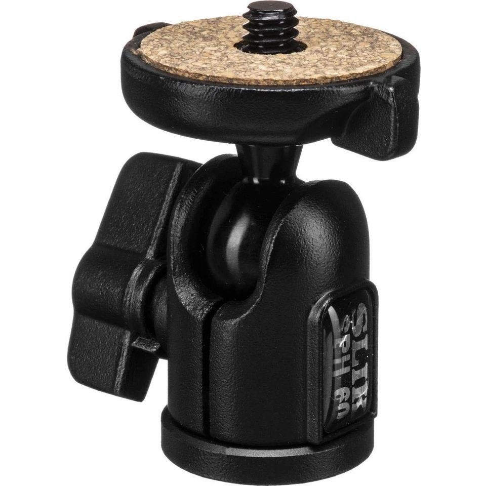 SBH-60 Small Compact Ballhead, 1.25 lbs Support, Black, 618-606, Tripod Mount - Image 1 of 3