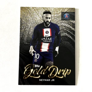Neymar Jr 2022-23 Topps PSG Team Set Gold Drip #46 Paris Saint Germain - Picture 1 of 2