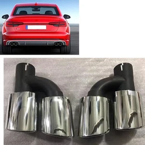 For 2017 A4 B9/S4/S6/S7 Sedan Car Rear Dual Outlet Quad Exhaust Pipe Kit New 2X - Bild 1 von 5
